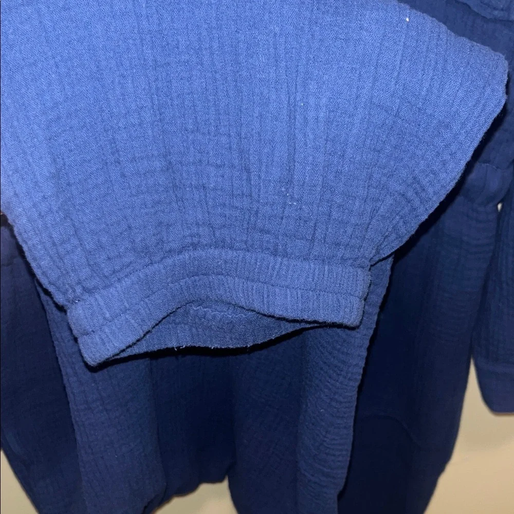 Madewell Navy Jumpsuit with Button Details - Picture 6 of 8